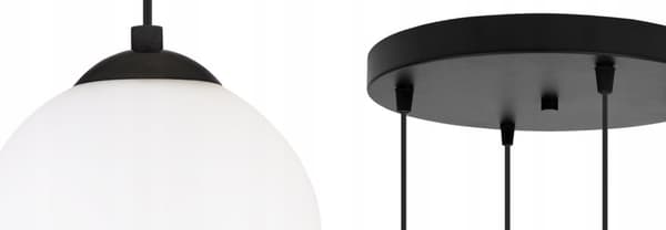 HÆNGE LOFTSLAMPE KUGL SORT LED 15cm
