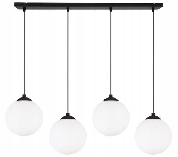 RIIPPUVA KATTOVALAISIN LUISTA PALLO MUSTA LED 15cm