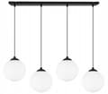 Pikkukuva 4 / 8: RIIPPUVA KATTOVALAISIN LUISTA PALLO MUSTA LED 15cm