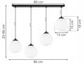 Pikkukuva 5 / 8: RIIPPUVA KATTOVALAISIN LUISTA PALLO MUSTA LED 15cm