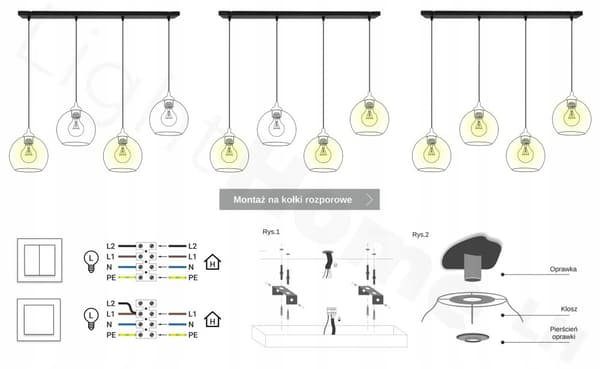 RIIPPUVA KATTOVALAISIN LUISTA PALLO MUSTA LED 15cm