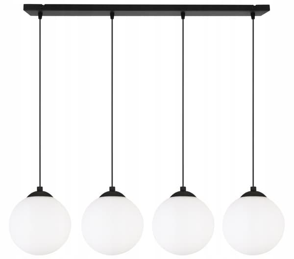 RIIPPUVA KATTOVALAISIN LUISTA PALLO MUSTA LED 15cm