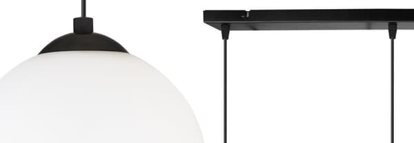 HÆNGE LOFTSLAMPE STRIP KULLE SORT LED 15cm