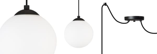 TAK HÄNGLAMPA SPIDER BALL SVART LED 15cm