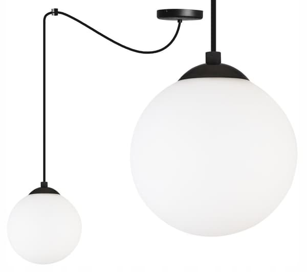 TAK HÄNGLAMPA SPIDER BALL SVART LED 15cm