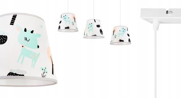 LOFT TAK HÄNGLAMPA BARN LAMPSKÄRM BAMBI