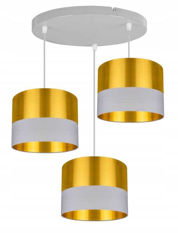 TAK HÄNGLAMPA MODERN LAMPSKÄRM GULD LED