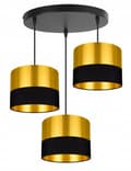 Miniatyrbild 1 av 10: TAK HÄNGLAMPA MODERN LAMPSKÄRM GULD LED