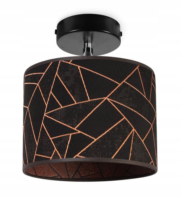 HÆNGE LOFTSLAMPE, VÆGLAMPE, LAMPESKÆRM, KOBBERMØNSTER