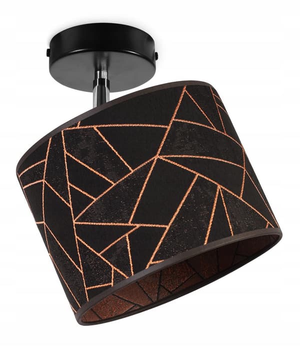 HÆNGE LOFTSLAMPE, VÆGLAMPE, LAMPESKÆRM, KOBBERMØNSTER