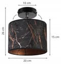 Miniatyrbild 6 av 8: HÄNGANDE TAKLAMPA, VÄGGLAMPA, LAMPSKÄRM, KOPPARMÖNSTER