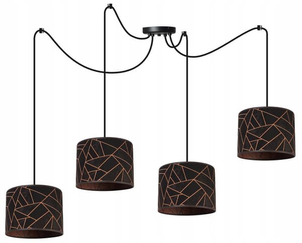 HÆNGENDE LOFTSLAMPE SPIDDERLAMPESKÆRM KOBBER
