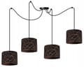 Miniatyrbillede 1 af 8: HÆNGENDE LOFTSLAMPE SPIDDERLAMPESKÆRM KOBBER