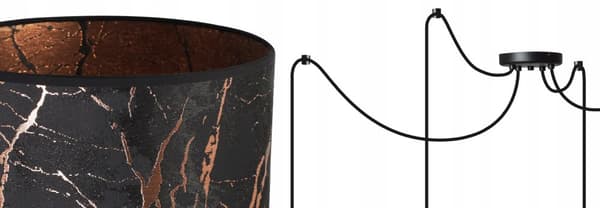 HÆNGENDE LOFTSLAMPE SPIDDERLAMPESKÆRM KOBBER