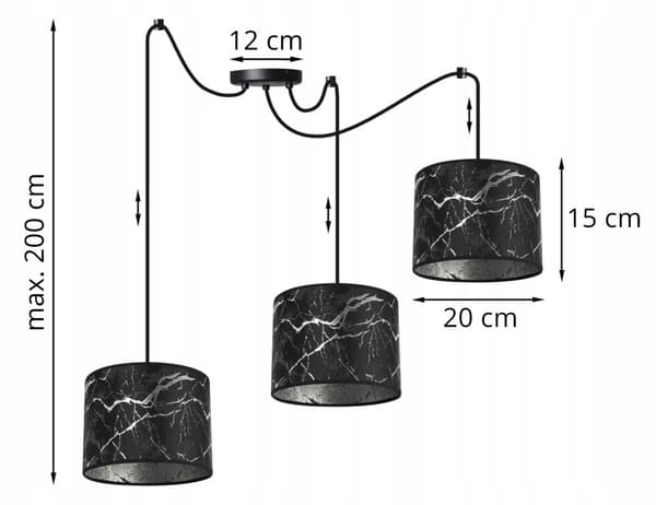 HÆNGENDE LOFTSLAMPE EDDERKEMØNSTER LAMPESKÆRM SØLV