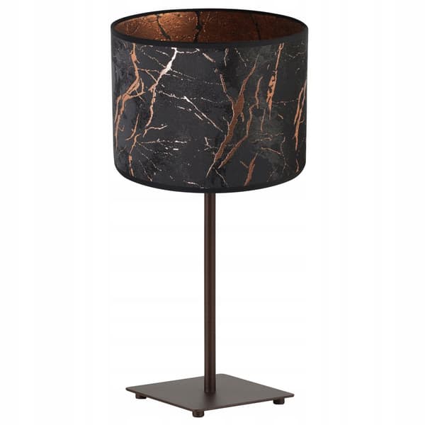 GIA BORDSLAMPA LAMPSKÄRM MÖNSTER KOPPAR