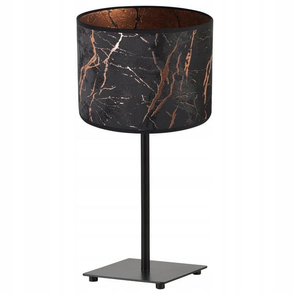 GIA BORDSLAMPA LAMPSKÄRM MÖNSTER KOPPAR