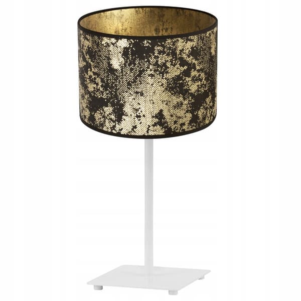 GIA BORDSLAMPA LAMPSKÄRM MÖNSTER GULD