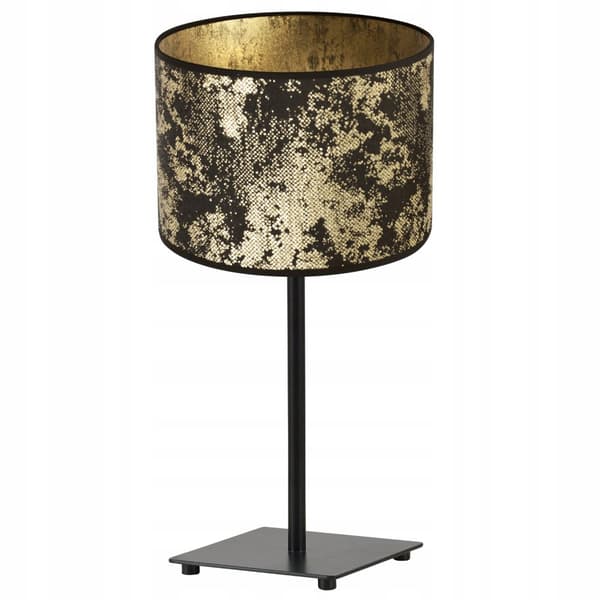 GIA BORDSLAMPA LAMPSKÄRM MÖNSTER GULD