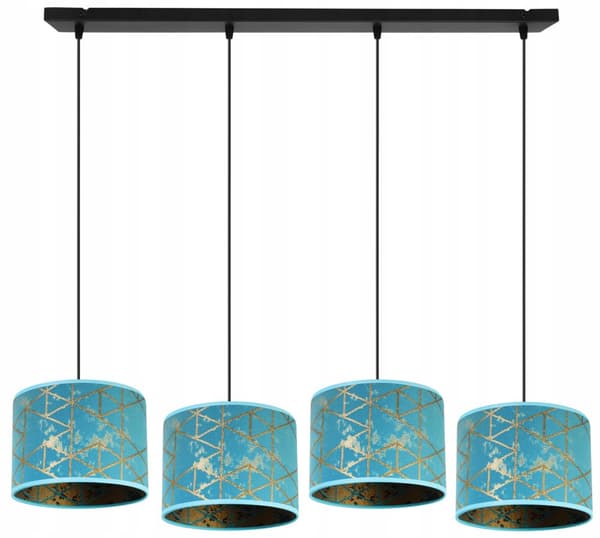 HÄNGLAMPA TAK LJUSKRAKA LAMPSKÄRM MÖNSTER GULD