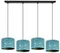 Miniatyrbild 4 av 8: HÄNGLAMPA TAK LJUSKRAKA LAMPSKÄRM MÖNSTER GULD