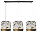 Miniatyrbild 5 av 10: HÄNGLAMPA TAK LJUSKRAKA LAMPSKÄRM MÖNSTER GULD