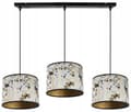Miniatyrbild 1 av 10: HÄNGLAMPA TAK LJUSKRAKA LAMPSKÄRM MÖNSTER GULD