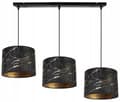 Miniatyrbild 4 av 10: HÄNGLAMPA TAK LJUSKRAKA LAMPSKÄRM MÖNSTER GULD