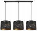 Miniatyrbild 5 av 10: HÄNGLAMPA TAK LJUSKRAKA LAMPSKÄRM MÖNSTER GULD