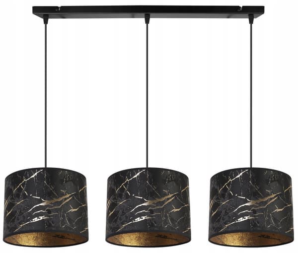HÄNGLAMPA TAK LJUSKRAKA LAMPSKÄRM MÖNSTER GULD