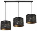 Miniatyrbild 6 av 10: HÄNGLAMPA TAK LJUSKRAKA LAMPSKÄRM MÖNSTER GULD
