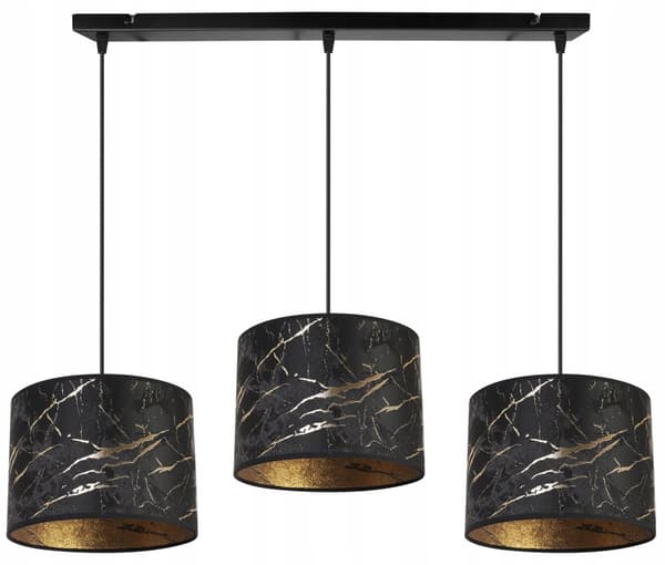 HÄNGLAMPA TAK LJUSKRAKA LAMPSKÄRM MÖNSTER GULD