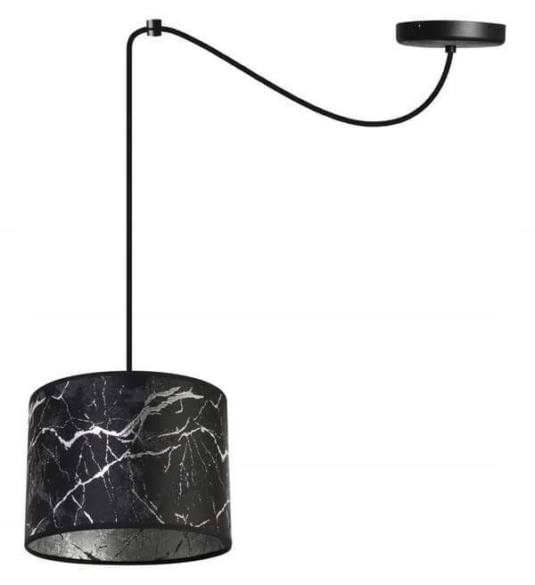 HÆNGENDE LOFTSLAMPE SPIDDERLAMPESKÆRM SØLVMARMOR