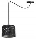Miniatyrbillede 4 af 8: HÆNGENDE LOFTSLAMPE SPIDDERLAMPESKÆRM SØLVMARMOR