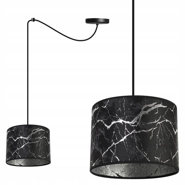 HÆNGENDE LOFTSLAMPE SPIDDERLAMPESKÆRM SØLVMARMOR
