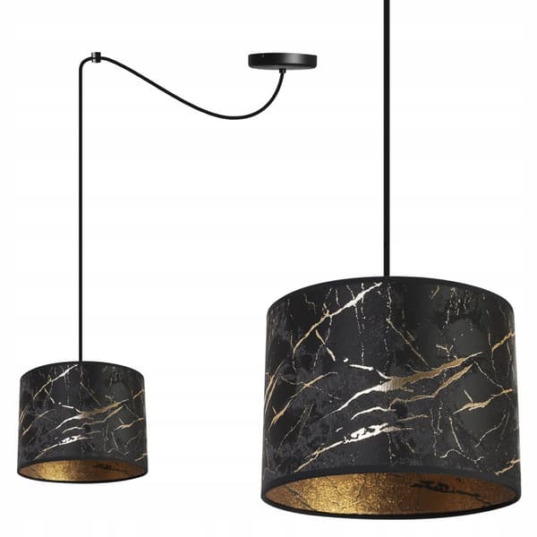 HÆNGENDE LOFTSLAMPE SPIDDERLAMPESKÆRM GYLDT MARMOR