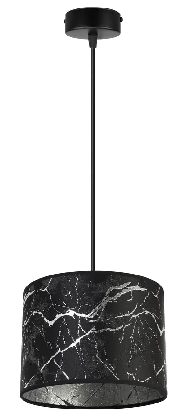 HÄNGANDE TAKLAMPA SILVER MARMOR LAMPSKÄRM