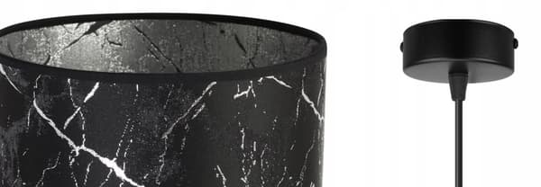 HÄNGANDE TAKLAMPA SILVER MARMOR LAMPSKÄRM