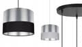 Miniatyrbild 8 av 10: TAK HÄNGLAMPA MODERN KROM LAMPSKÄRM LED