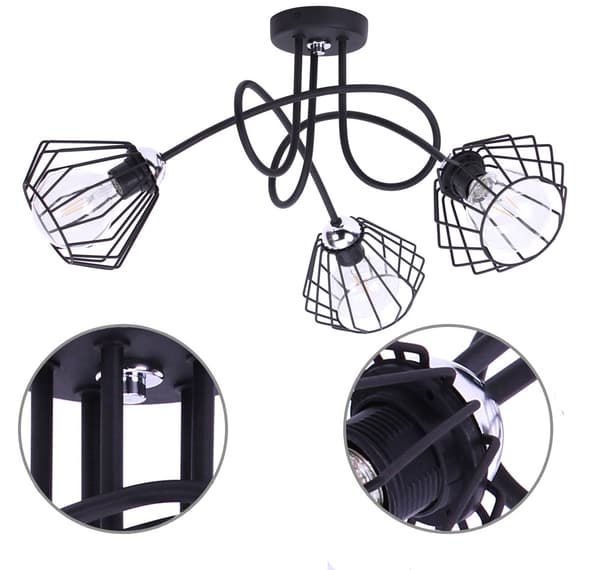 Moderne LED loft pendel LAMPE Chrome Loft