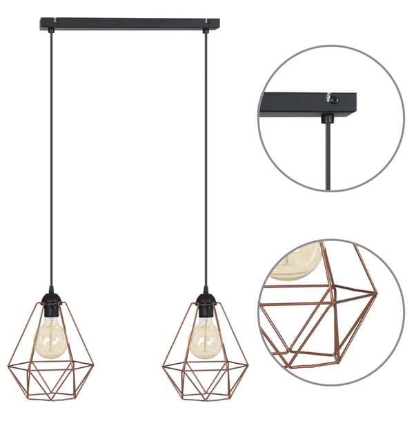 Original LOFT retro edison kobber pendel