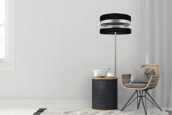 GULVLAMPE LAMPESKÆRM KROM ELEGANT FORSKELLIGE FARVER