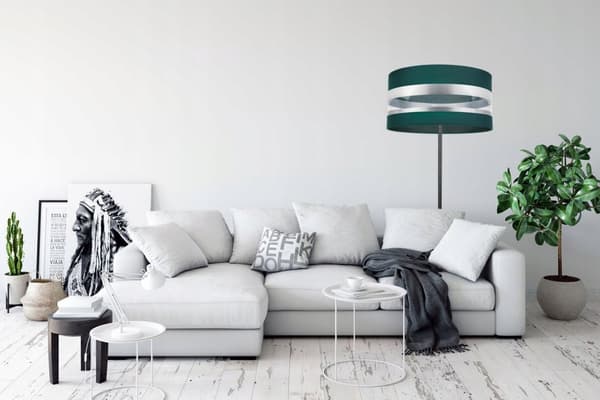 GULVLAMPE LAMPESKÆRM KROM ELEGANT FORSKELLIGE FARVER