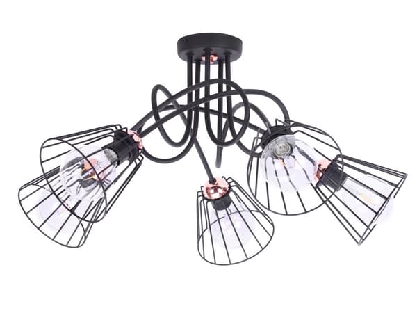 Moderne industriel kobber loft hængende lampe