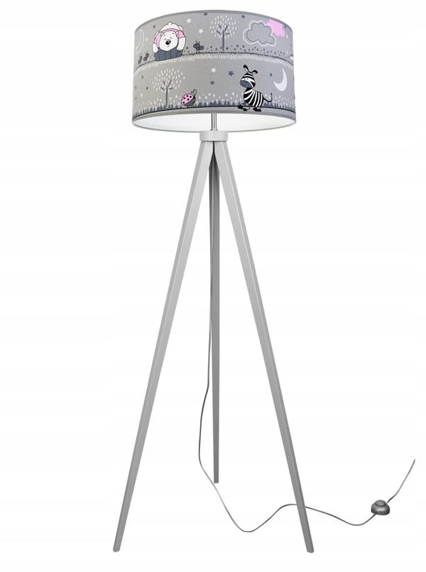 TRIPOD LAMPE LOFT BØRNELAMPESKÆRM MØNSTER LED