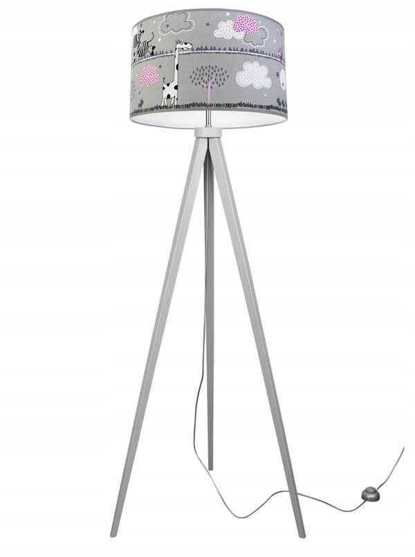 TRIPOD LAMPE LOFT BØRNELAMPESKÆRM MØNSTER LED