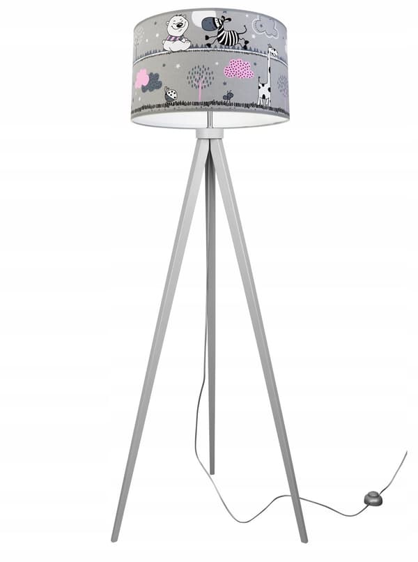 TRIPOD LAMPE LOFT BØRNELAMPESKÆRM MØNSTER LED