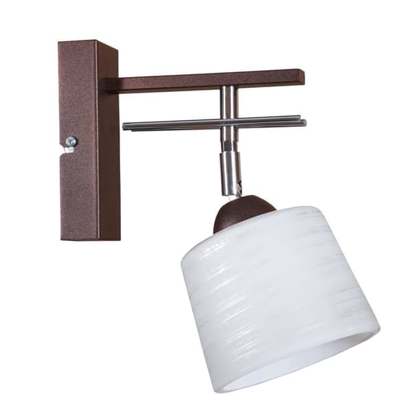 VÄGGLAMPA MED GLAS LAMPA METALL LED E27