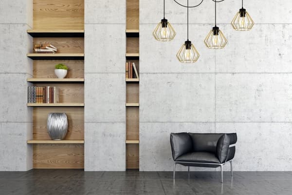 LOFT HÆNGELAMPE SPIDDER GULDTRÅD LOFTSLAMPE