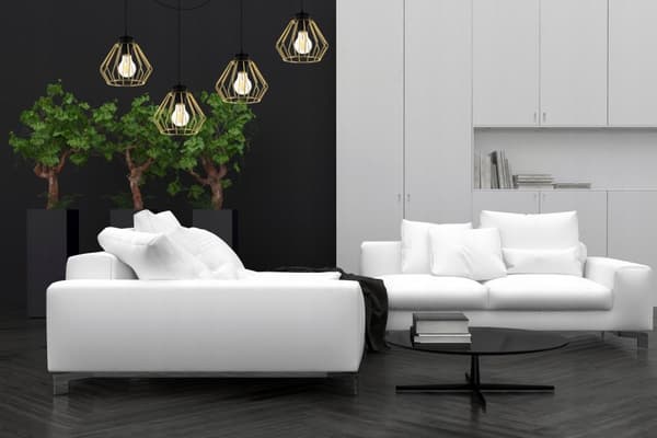 LOFT HÆNGELAMPE SPIDDER GULDTRÅD LOFTSLAMPE